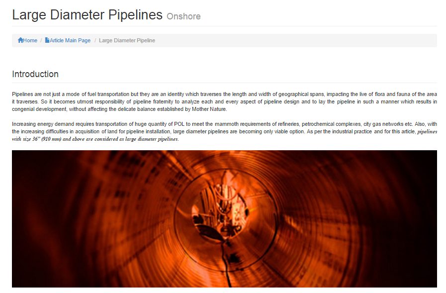Large diameter pipe